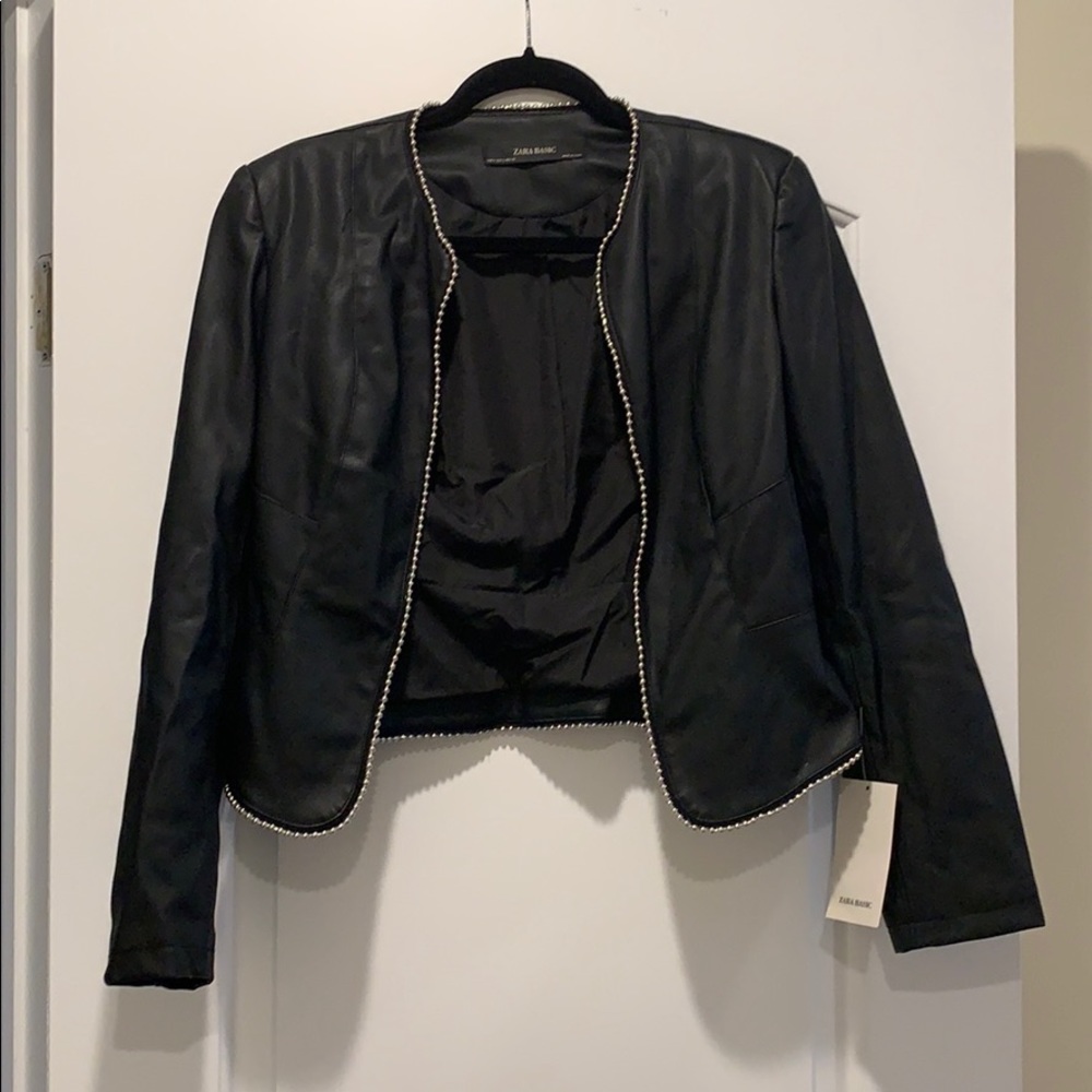 Faux leather jacket